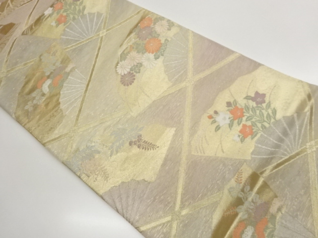 JAPANESE FUKURO OBI FOR SUMMER / WOVEN TASUKI LATTICE
